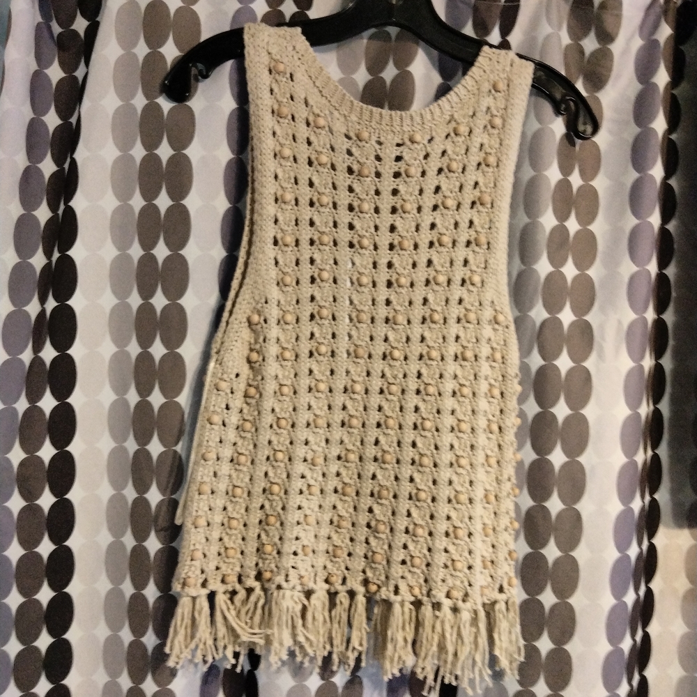 House of Harlow 1960 Cream Knit Top
